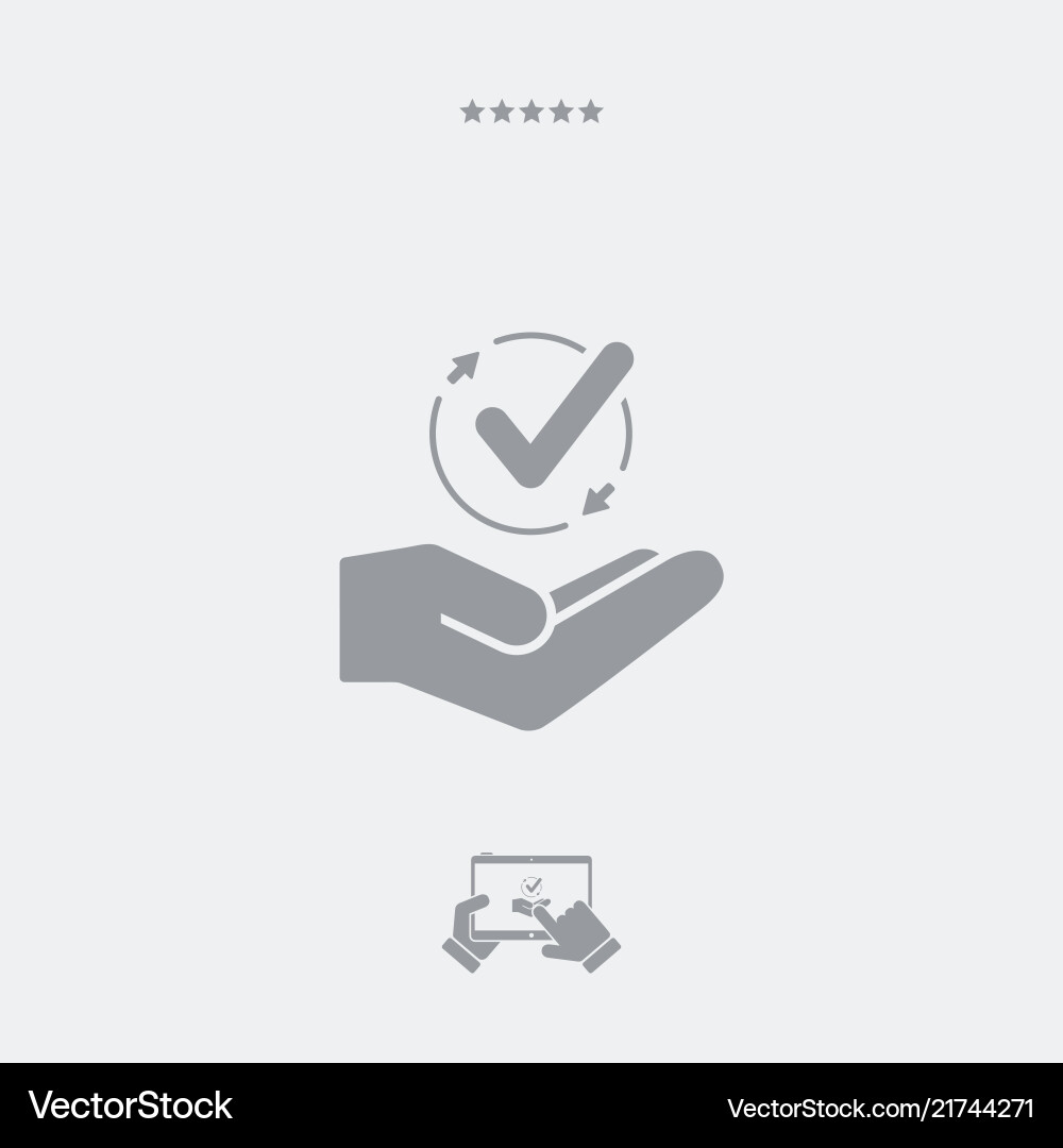 Service offer - data synchronization minimal vector image