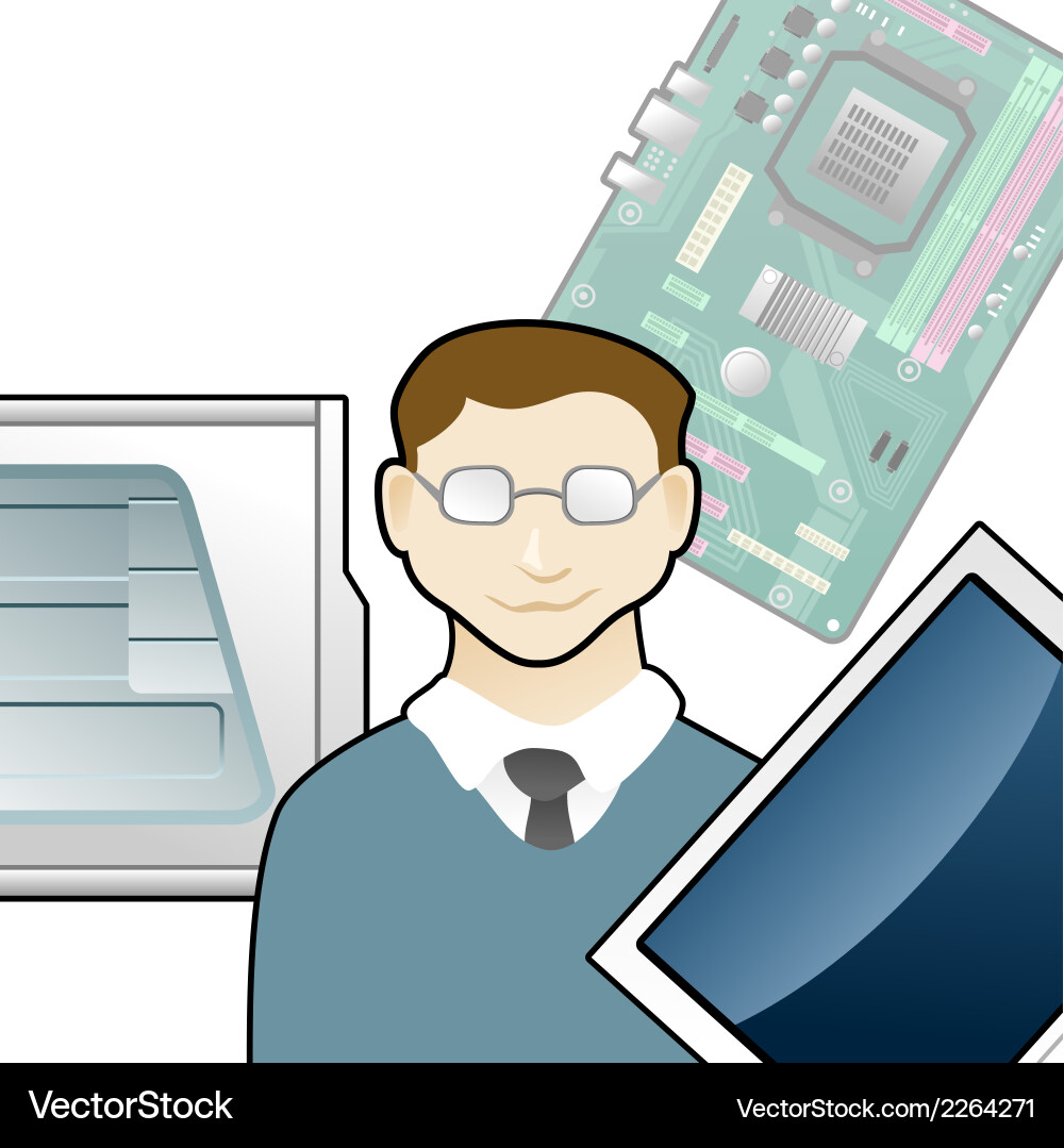 Software Developer vector image
