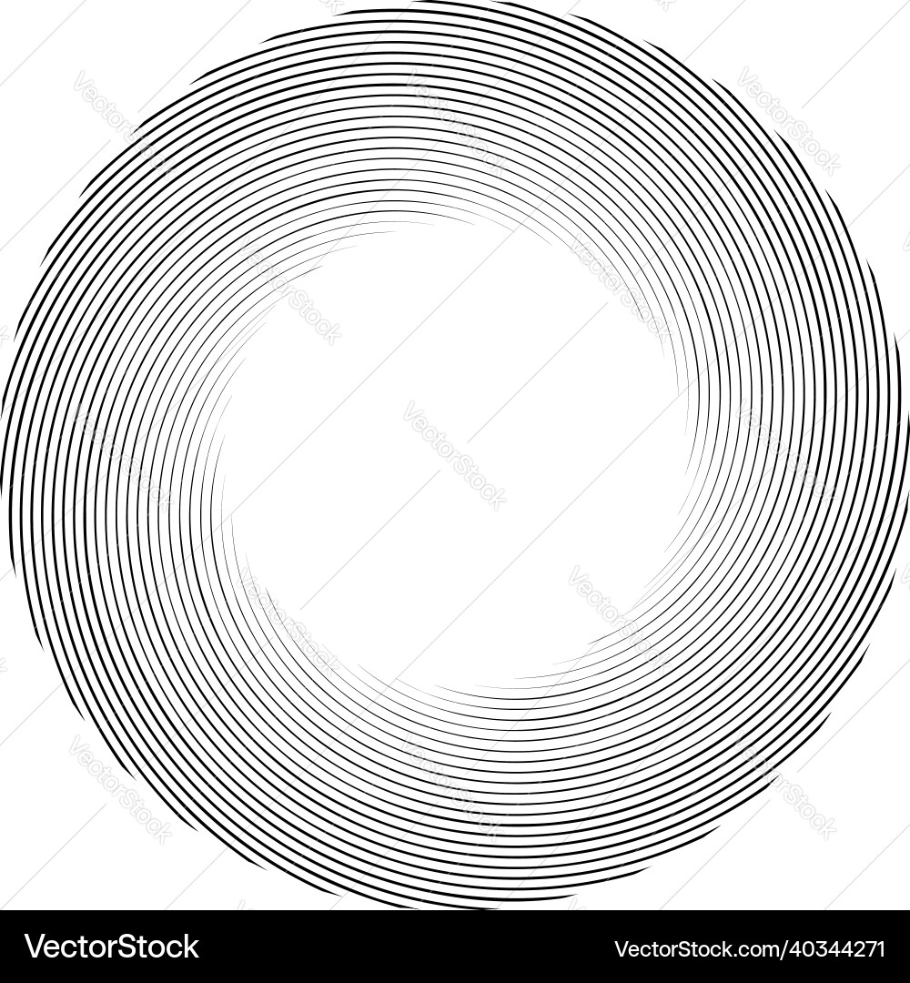 Spiral swirl twirl element cochlear vortex Vector Image