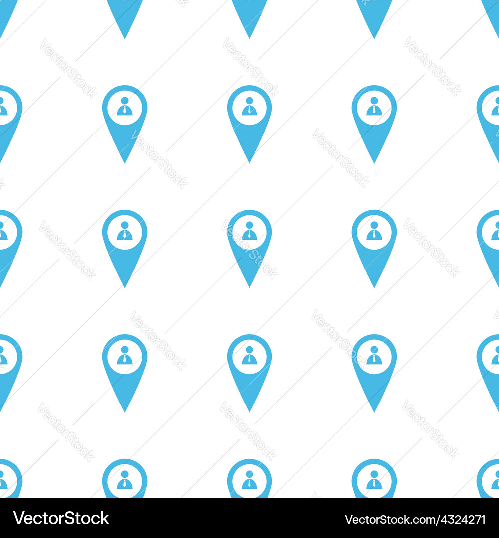 Unique man pointer seamless pattern vector image