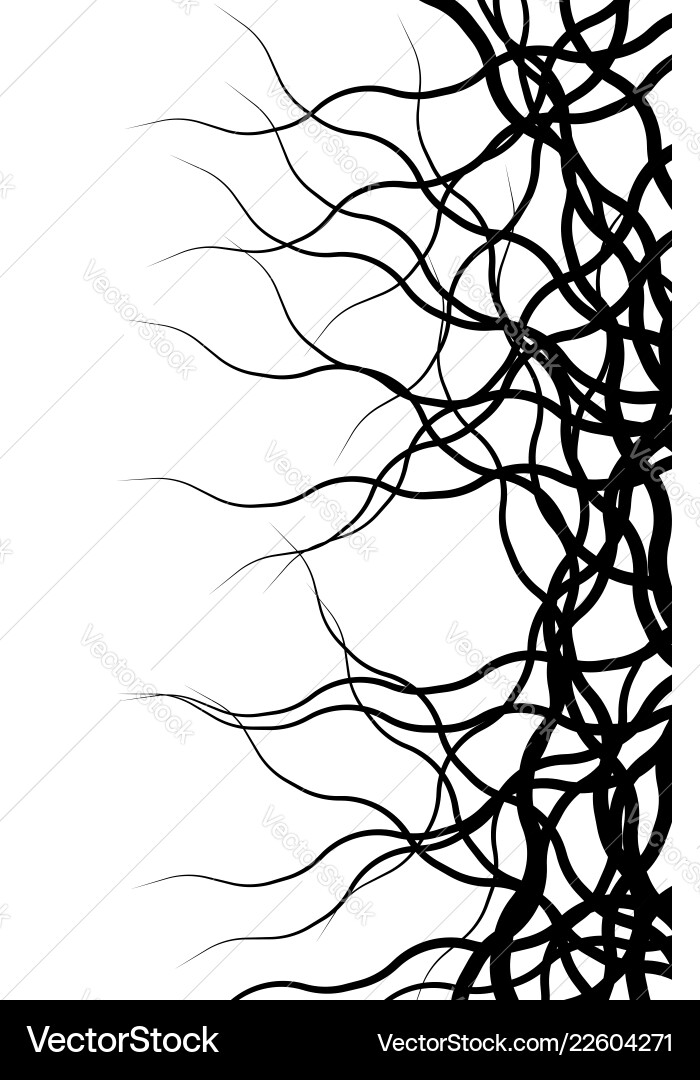 Weird lines from edge abstract monochrome pattern Weird lines from edge abstract monochrome pattern Vector Image