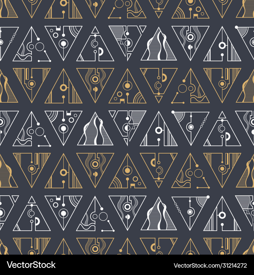 Abstract seamless pattern triangles separated Abstract seamless pattern triangles separated vector image