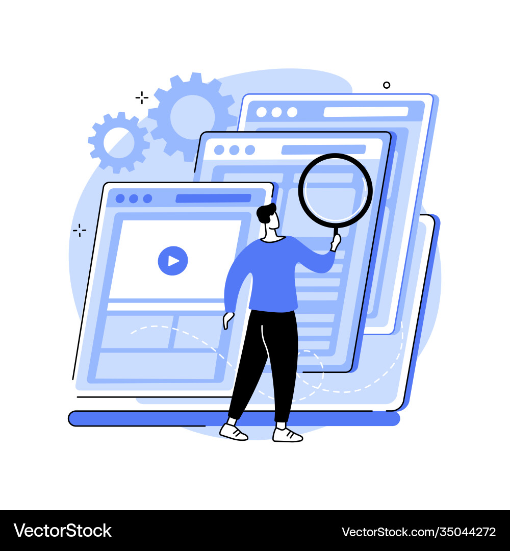 Copy optimization abstract concept Copy optimization abstract concept vector image