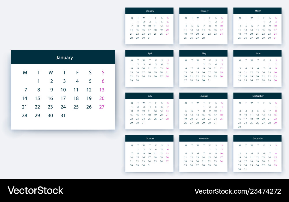Einfacher Kalender 2019 jar Stock Design Einfacher Kalender 2019 jar Stock Design vektorbild