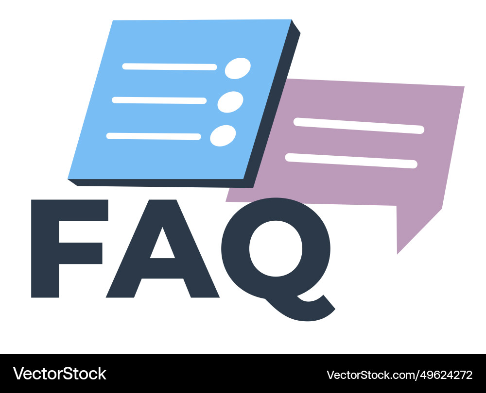 Faq frequently asked questions icon for website Faq frequently asked questions icon for website vector image
