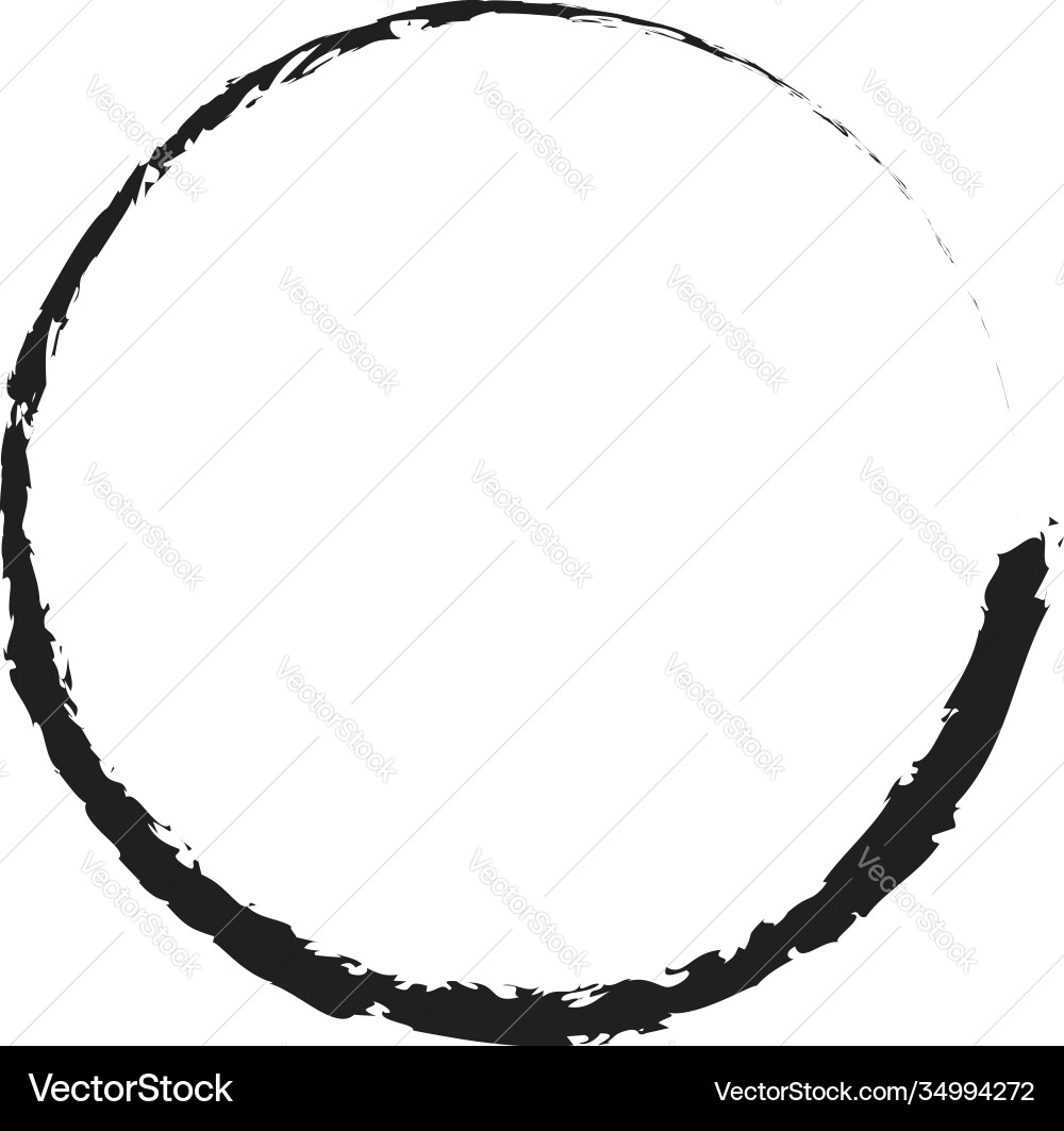 Grungy circle blob blotch Grungy circle blob blotch vector image