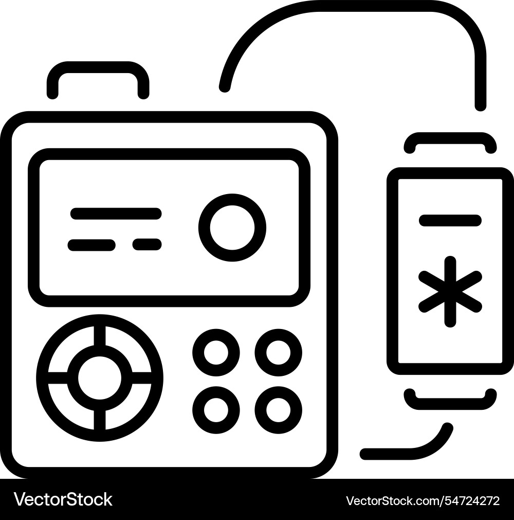 Insulin pump Royalty Free Vector Image VectorStock