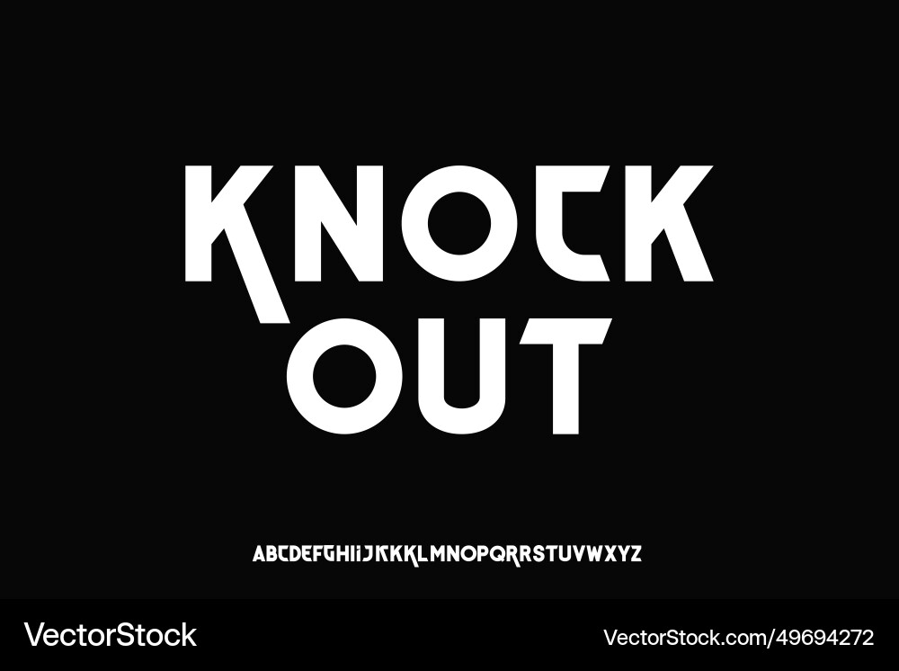 Modern display alphabet font design suitable Modern display alphabet font design suitable vector image