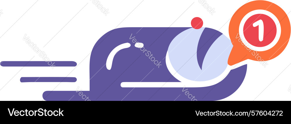 New timer notification icon scheduled alert vector image