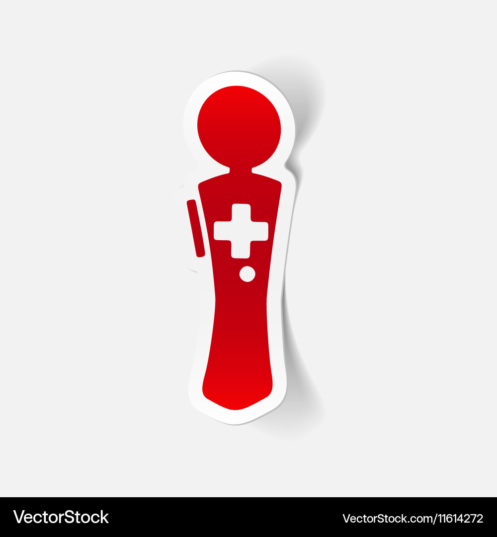 Realistic design element joystick vector image