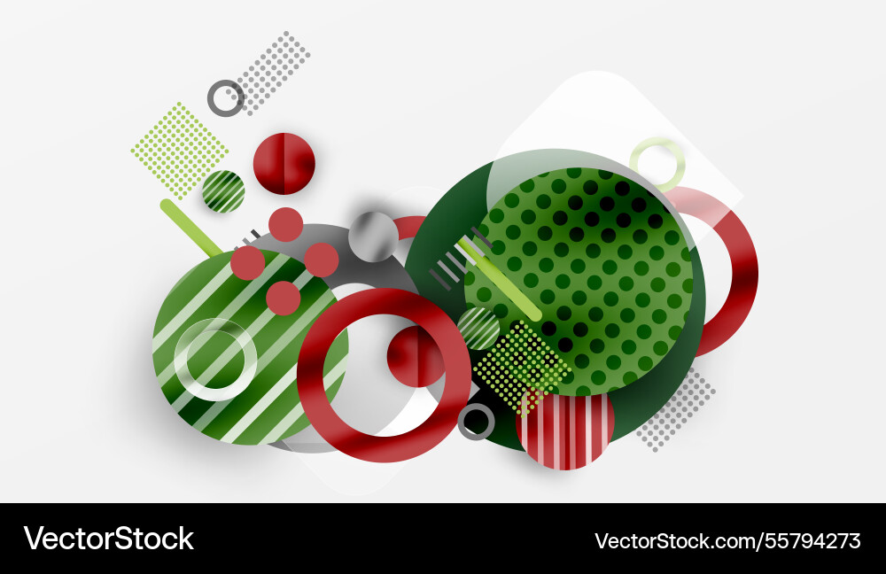 Abstract geometric background with overlapping Vector Image