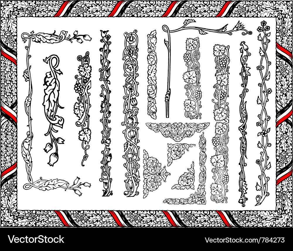 Design elements Vector Image