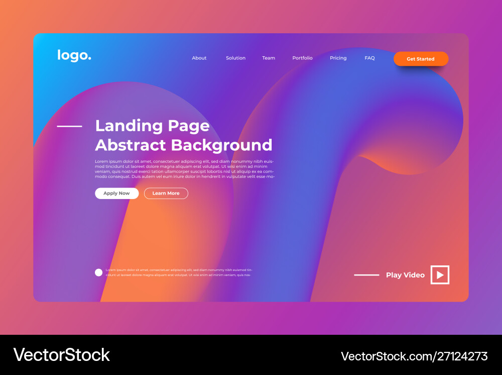 Landing page abstrakter Hintergrund Landing page abstrakter Hintergrund vektorbild