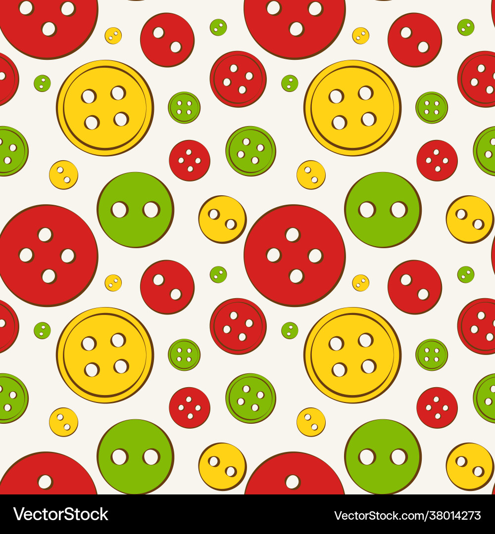 Seamless background with buttons Seamless background with buttons Vector Image