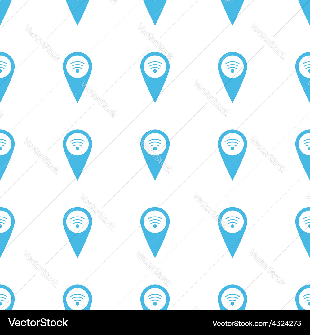 Unique wi-fi pointer seamless pattern vector image