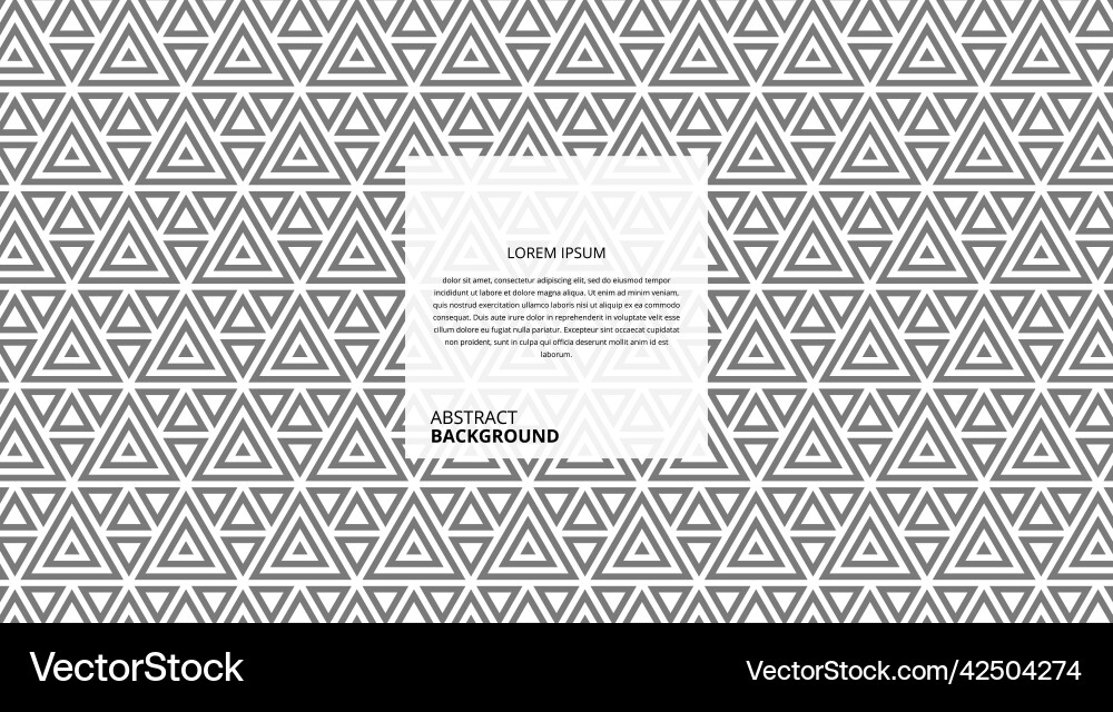 Abstract diagonal triangle lines pattern Vector Image