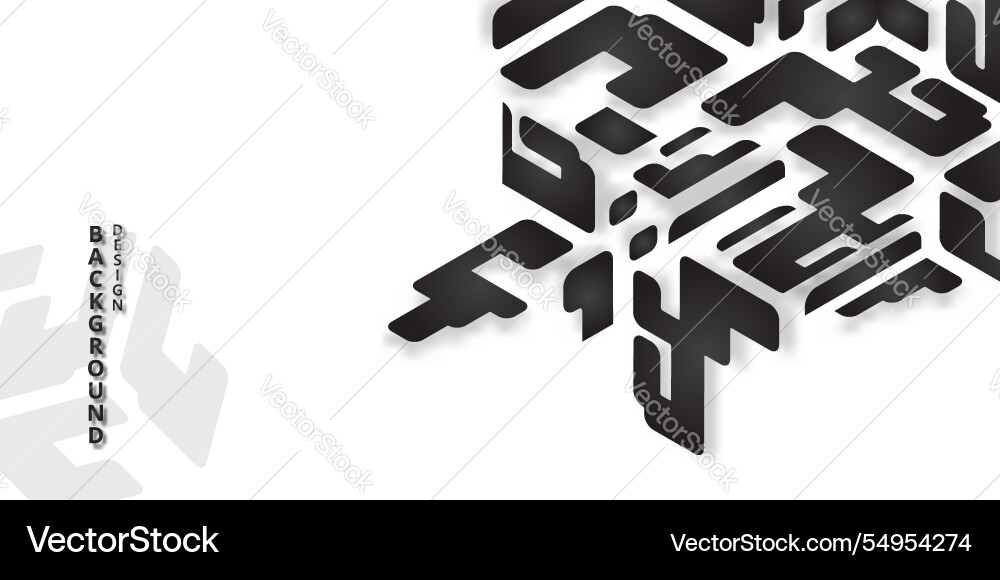 Abstract gradient background isometric design Abstract gradient background isometric design vector image