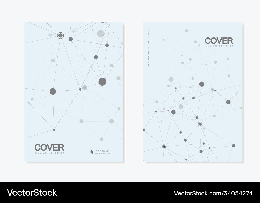Abstract polygonal connecting connection science Vector Image