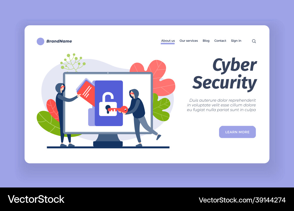 Cybersecurity from hackers digital hacking Cybersecurity from hackers digital hacking vector image