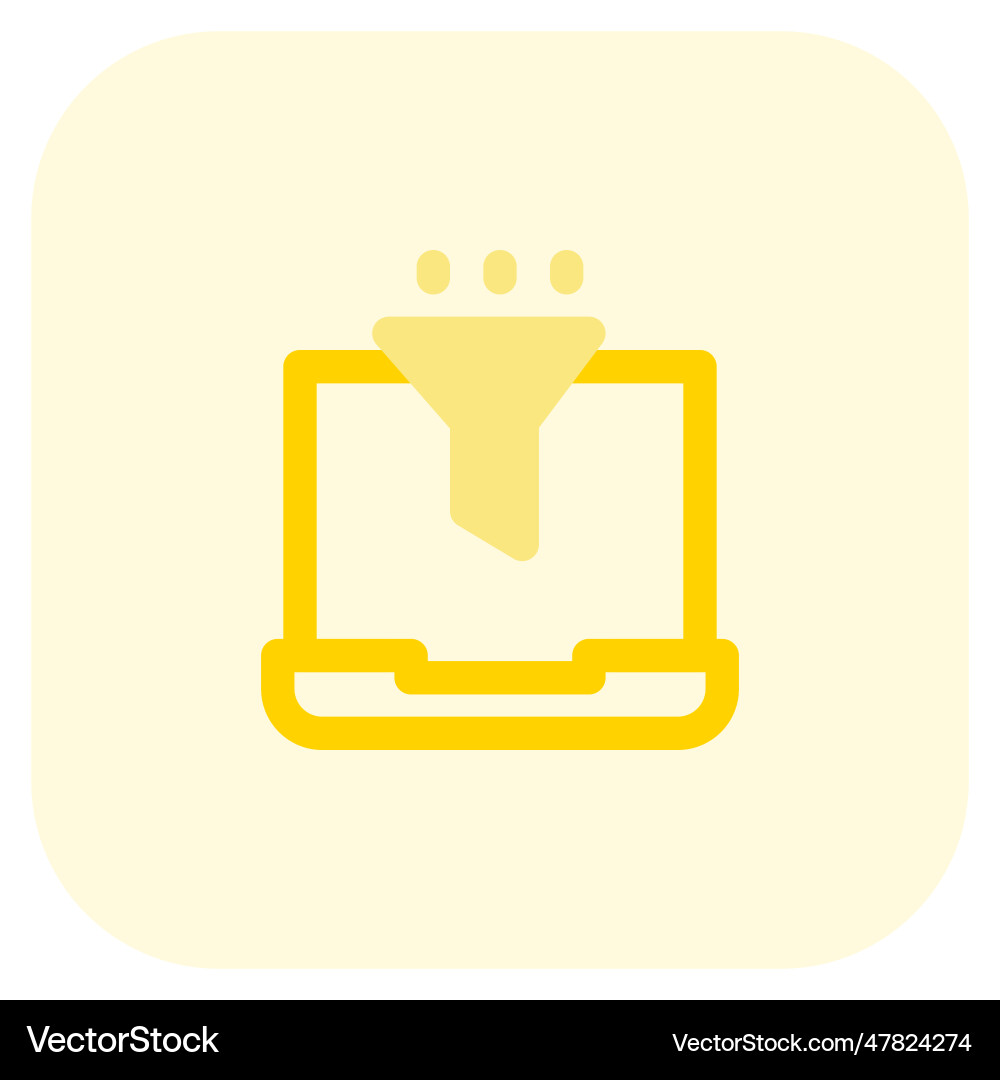 Data processing software identified as filter vector image