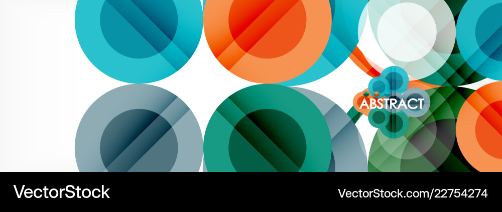 Overlapping circles design background Overlapping circles design background vector image