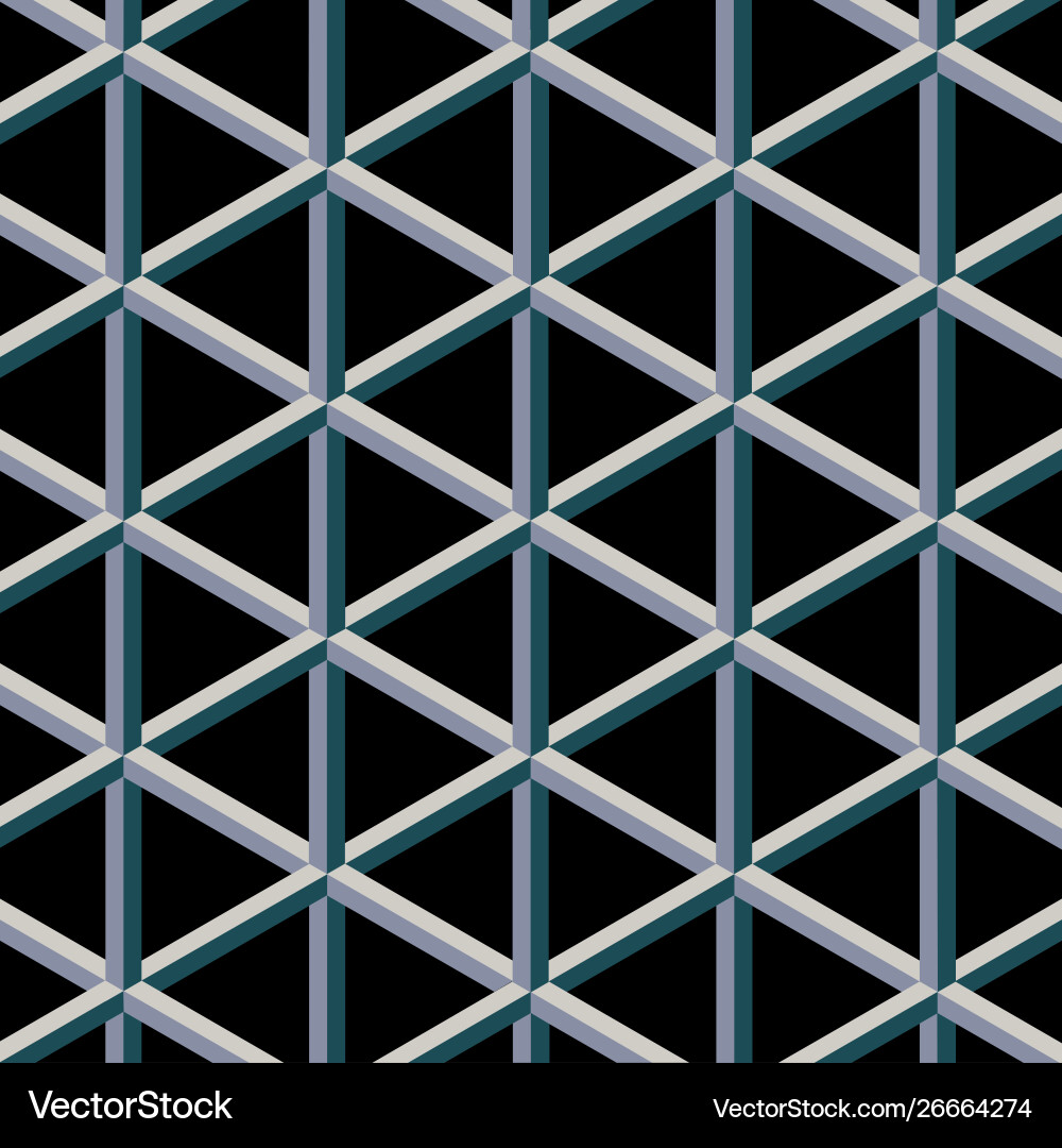 Pattern with block chain shapes Pattern with block chain shapes vector image