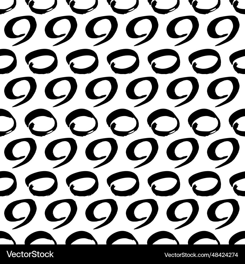 Seamless pattern with sketch circles shape Vector Image