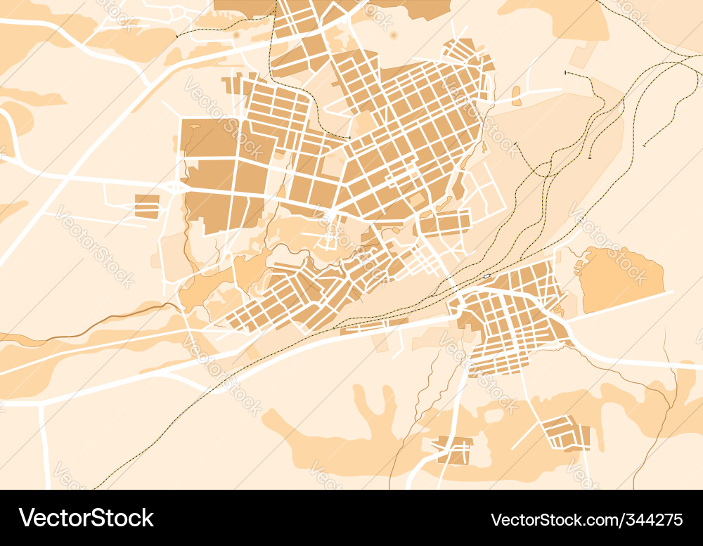 Abstract City Map Vector Image