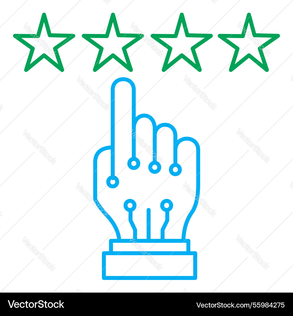 Ai-driven review and decision-making process icon Ai-driven review and decision-making process icon vector image
