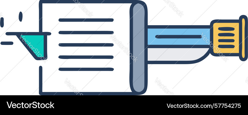 Data visualization document complex report output vector image