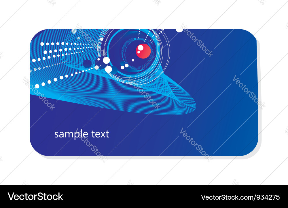 Rounded techno background card Vector Image