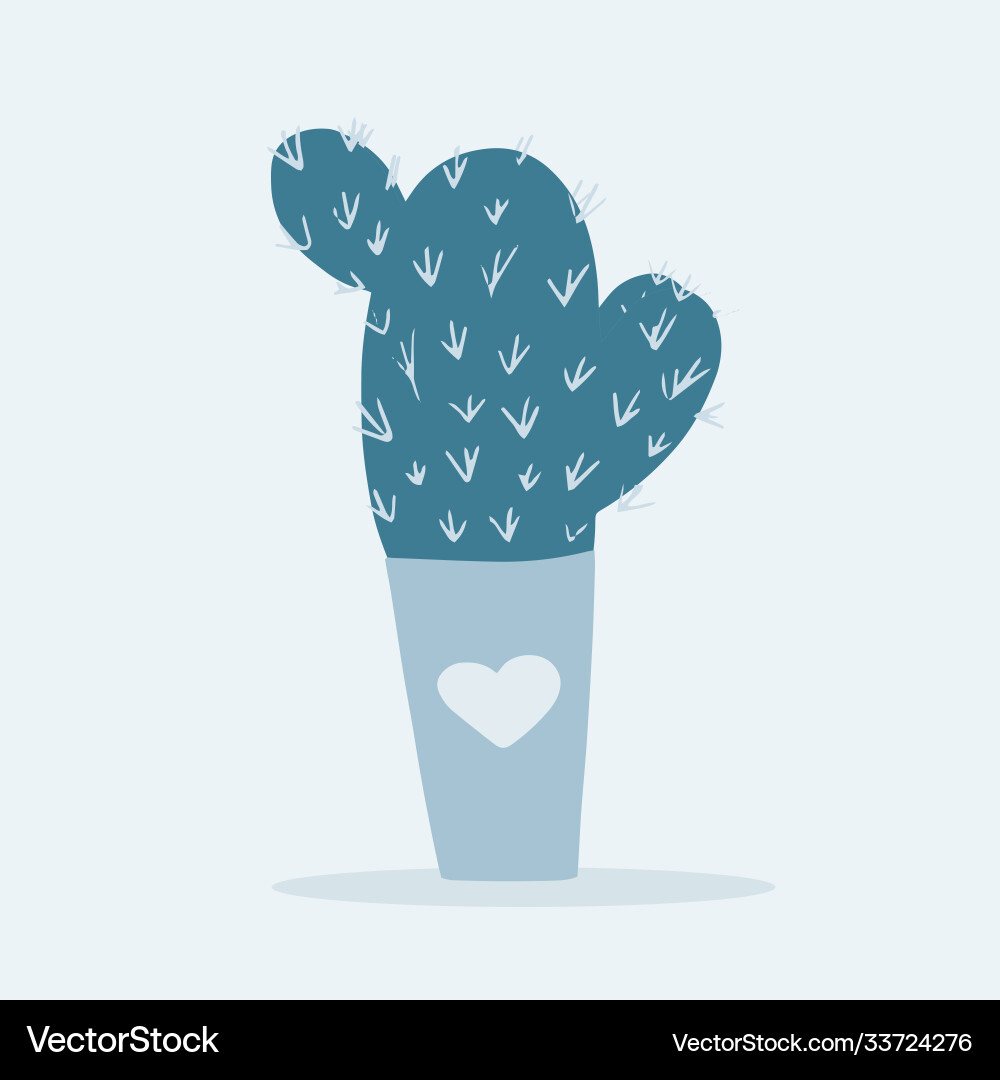 Cactus color flat icon for web and mobile design Cactus color flat icon for web and mobile design vector image