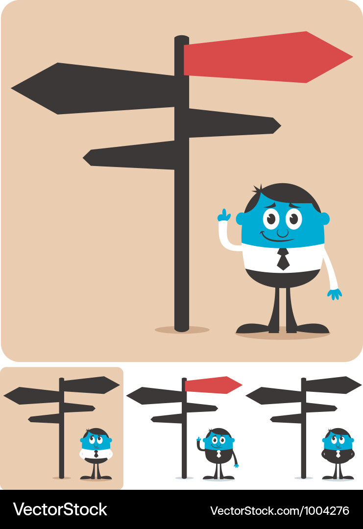 Choice and direction Royalty Free Vector Image