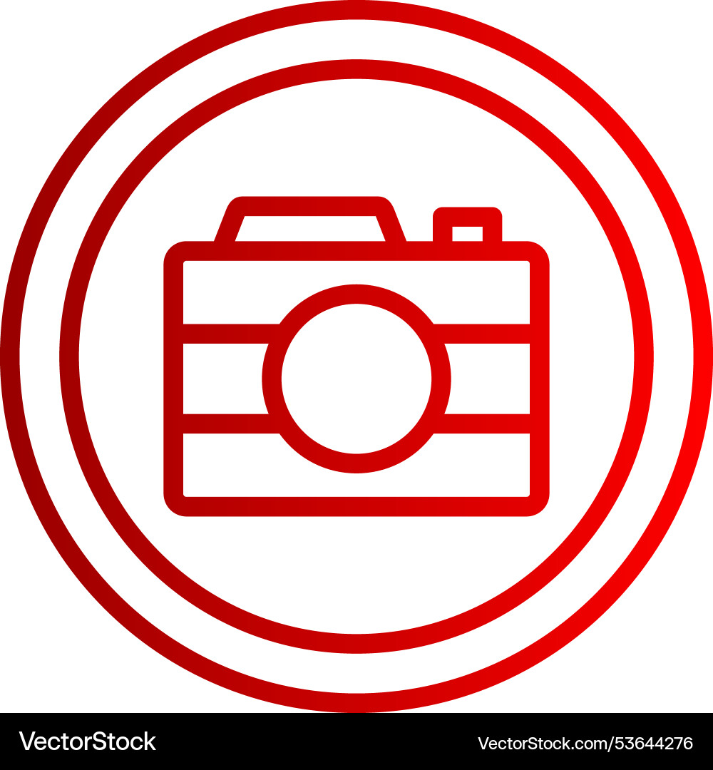 Circle line gradient icon Vector Image