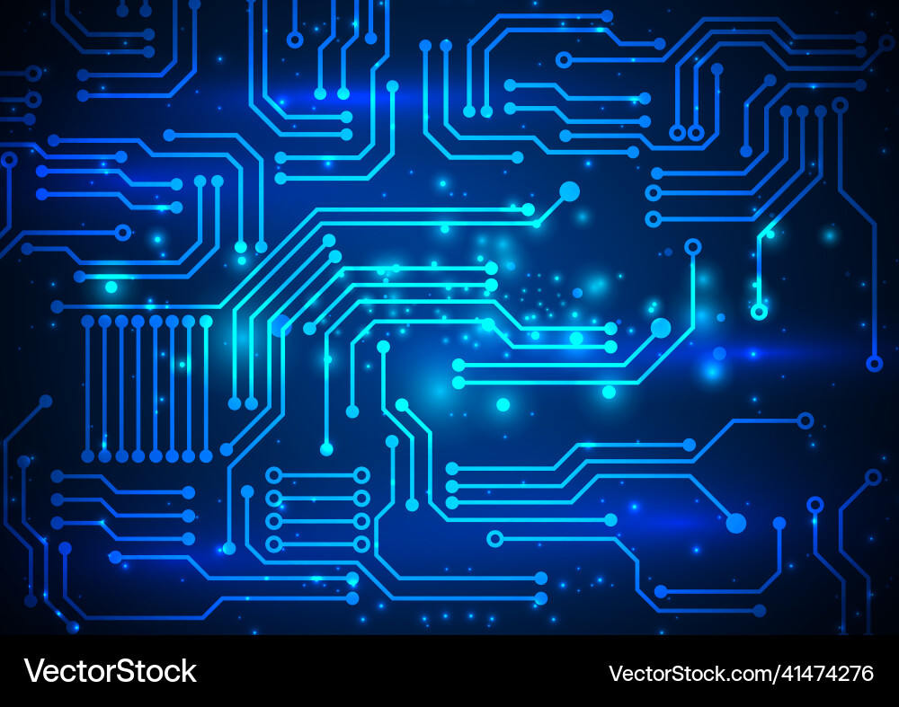 Circuit technology background with hi-tech digital Circuit technology background with hi-tech digital vector image