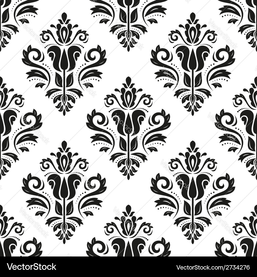 Damask Abstract Seamless Pattern vector image