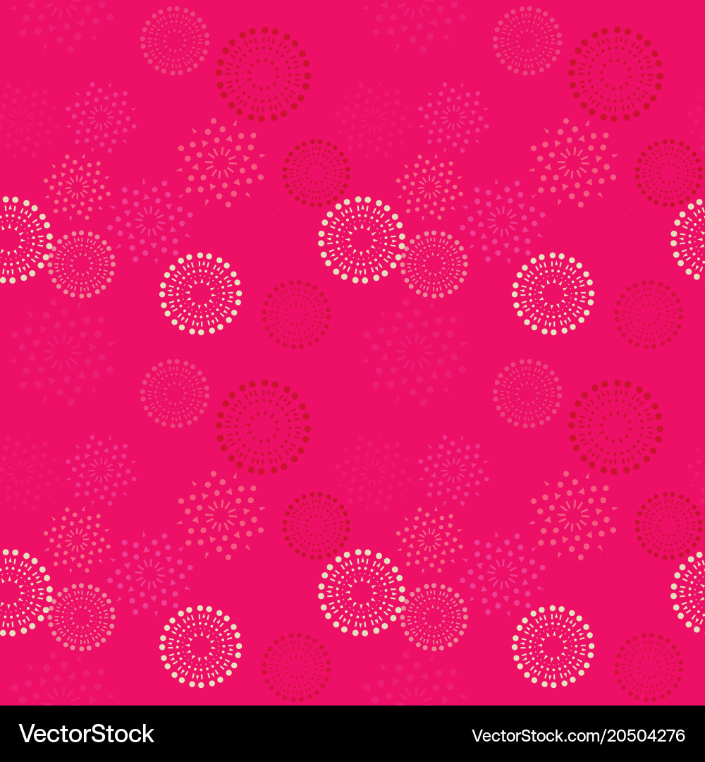 Fireworks Explosion Seamless Pattern vector image