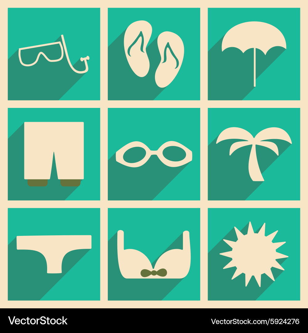Flat with shadow concept and mobile application vector image