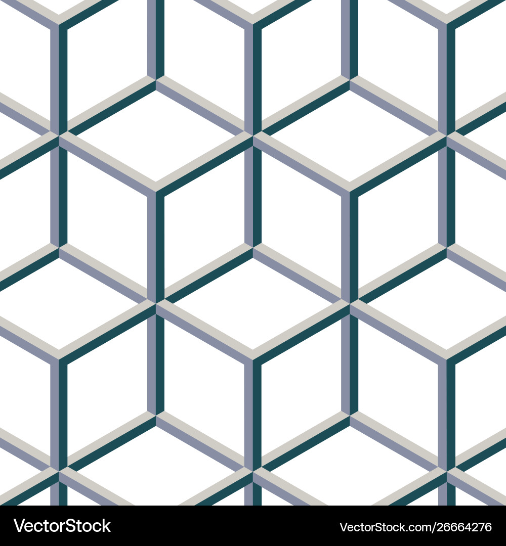 Pattern with block chain shapes Pattern with block chain shapes vector image