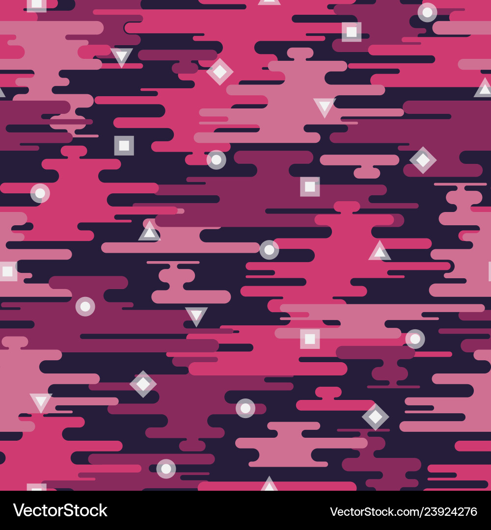 Seamless geometric pattern with colorful vector image