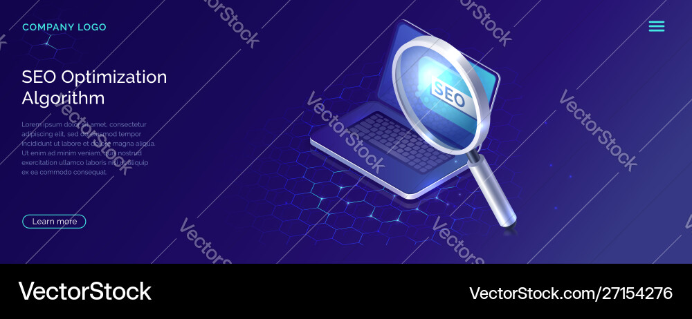 Seo search engine optimization algorithm concept Seo search engine optimization algorithm concept Vector Image
