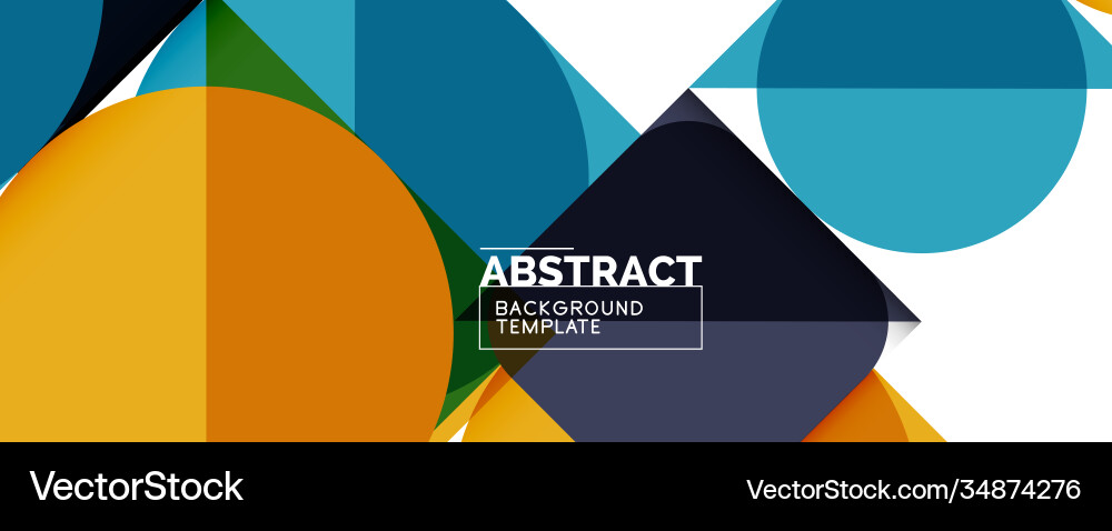 Simple circles and triangles abstract background Simple circles and triangles abstract background Vector Image