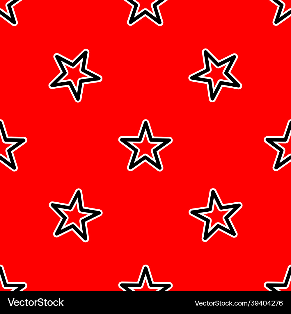 Star pattern on red background Star pattern on red background vector image