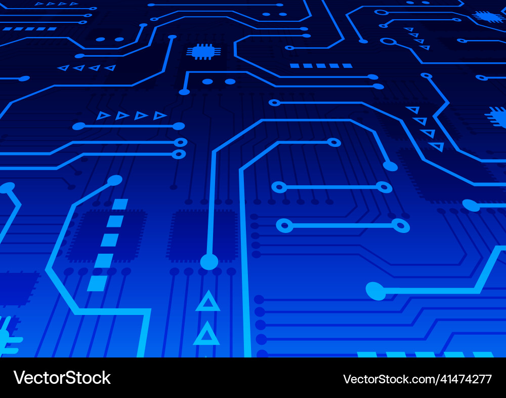 Circuit technology background with hi-tech digital Circuit technology background with hi-tech digital vector image