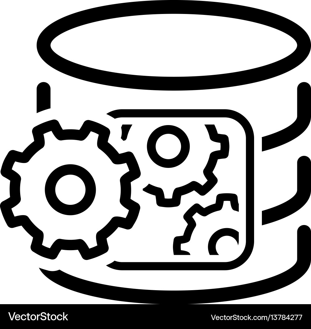 Data Processing Icon Vector Image