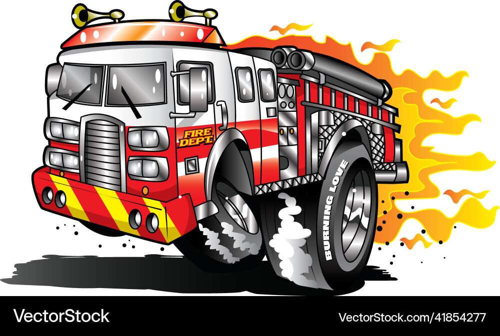 Firetruck Royalty Free Vector Image - VectorStock