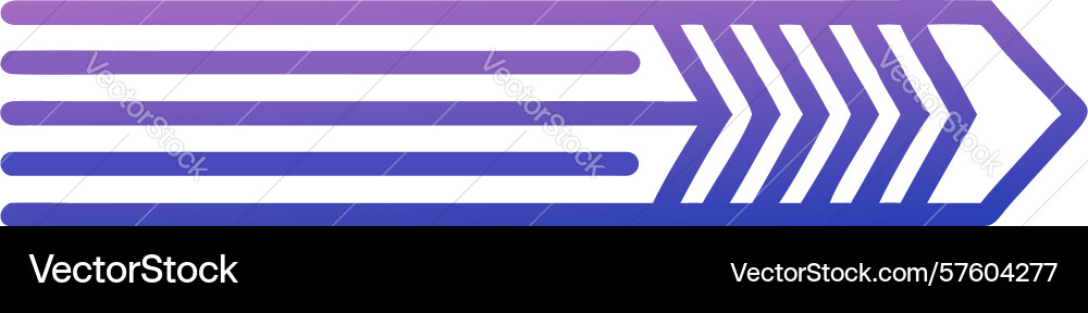 Gradient arrow indicator abstract element design vector image