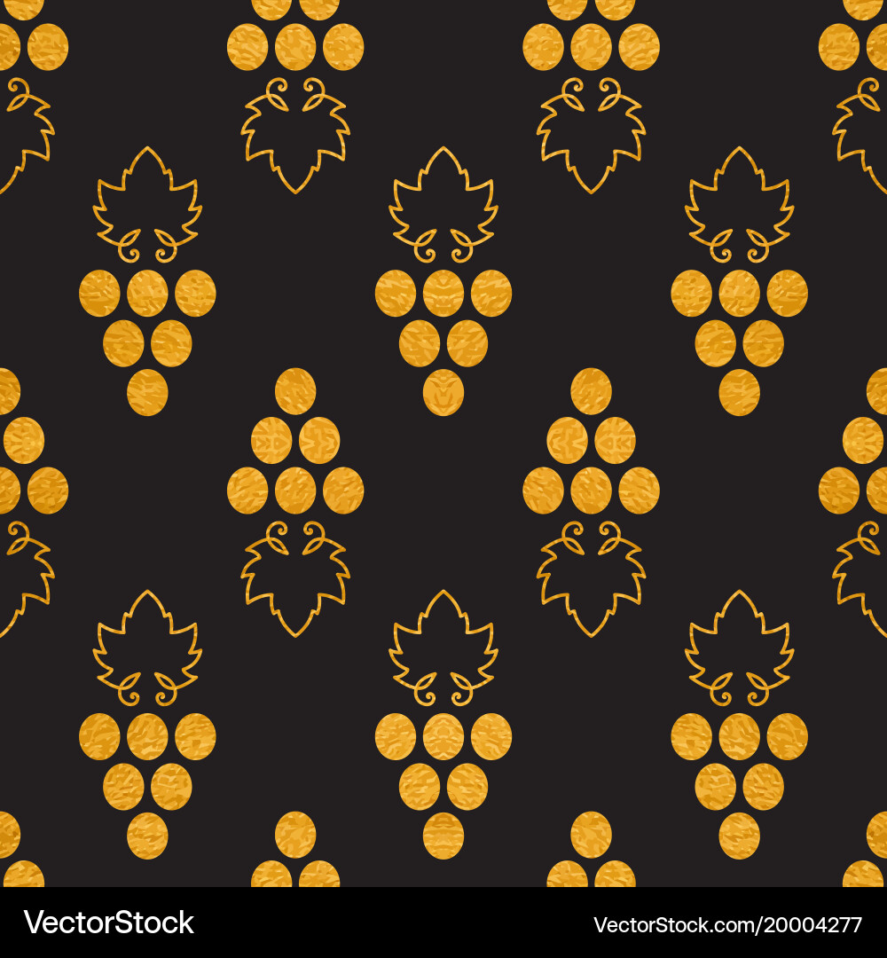 Grapes Seamless Pattern Vector Image