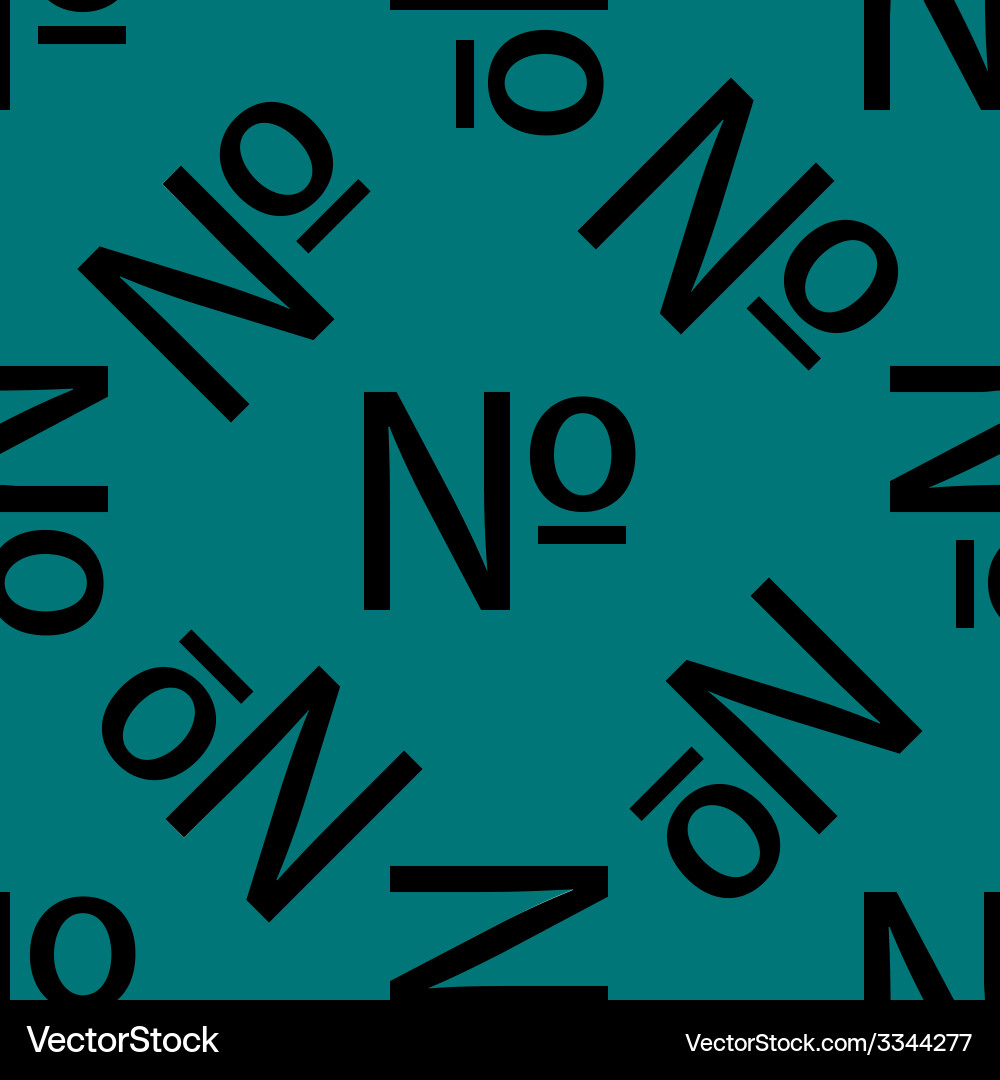 Number web icon flat design seamless pattern vector image