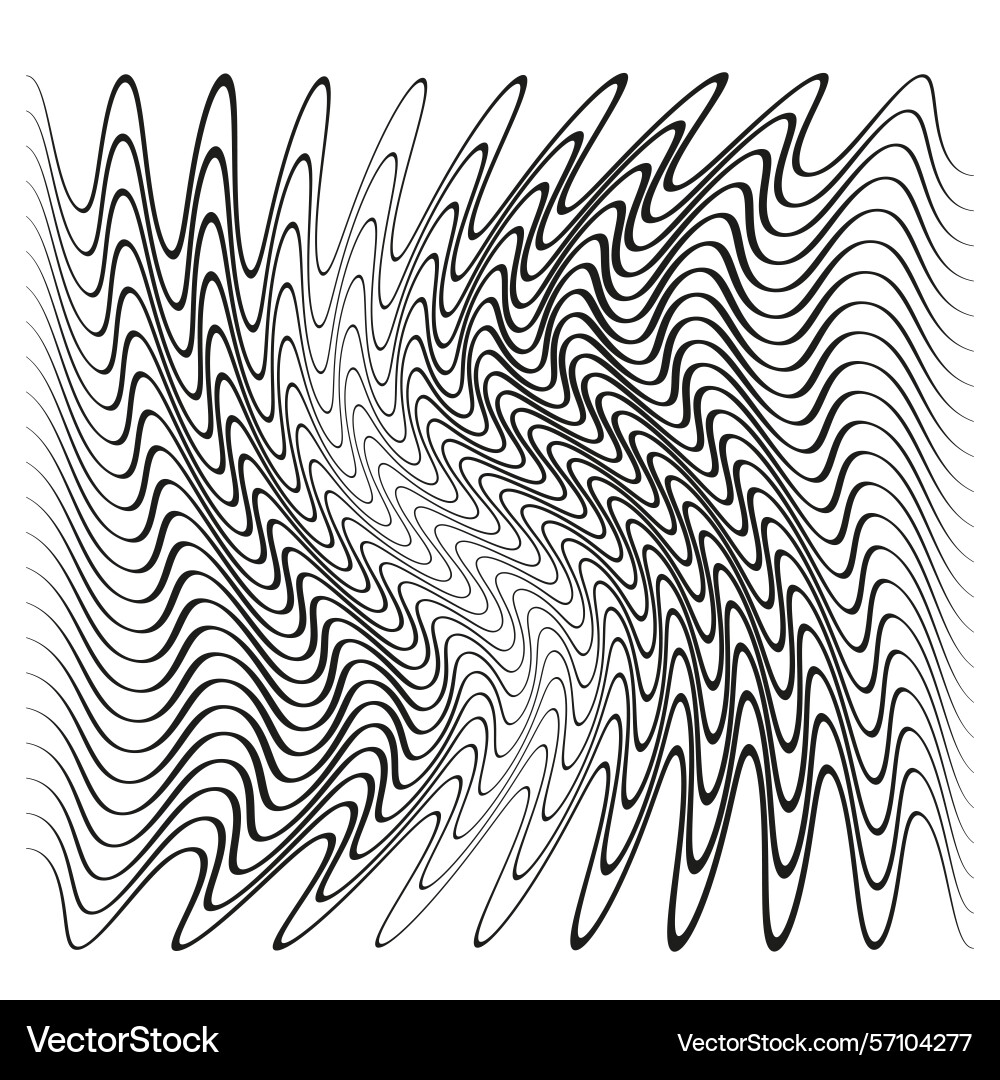 Oval wave shapes repetitive motion pattern Oval wave shapes repetitive motion pattern vector image